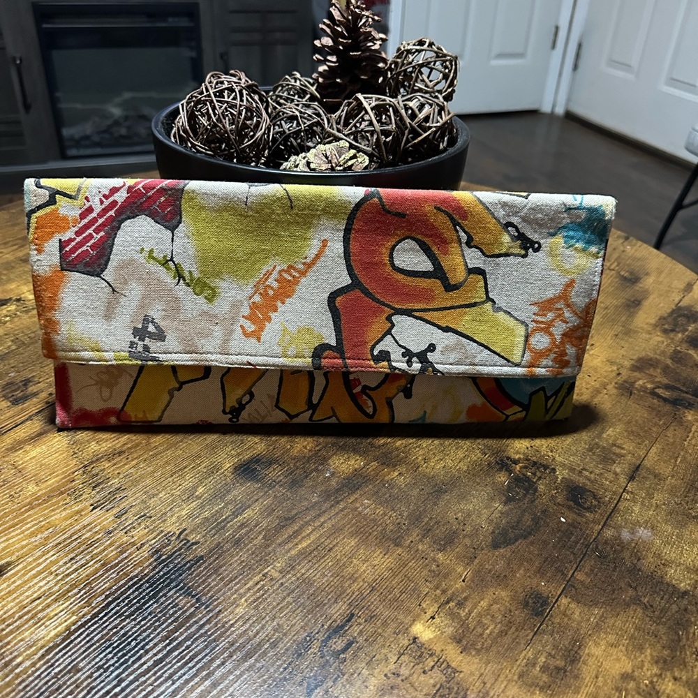 Colorful Graffiti Clutch